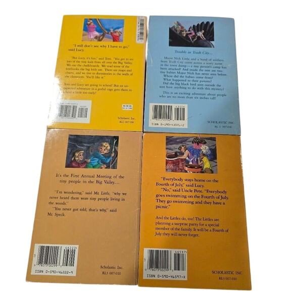 The Littles Books Lot Of 4 Paperback Chapter John Peterson Vintage Little Apple - Picture 2 of 9